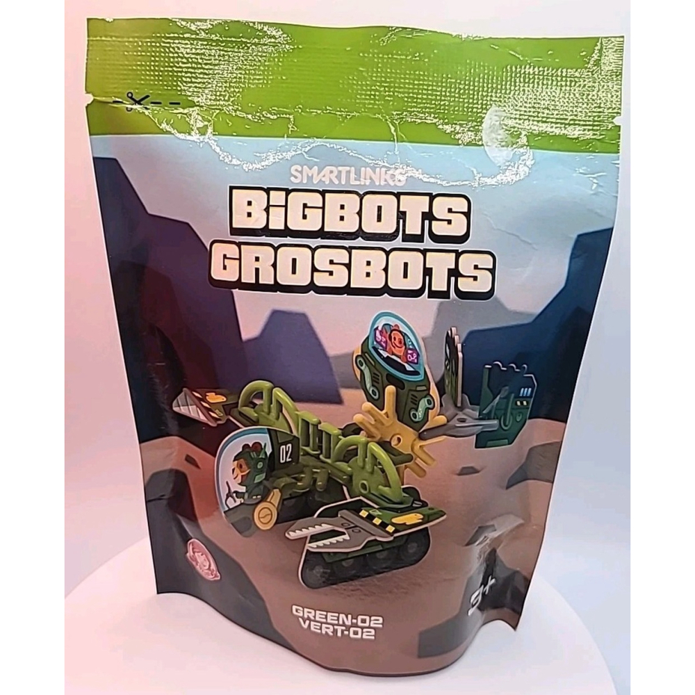 Wendy's Smartlinks Bigbots Green-02 Kids Meal Toy New Sealed